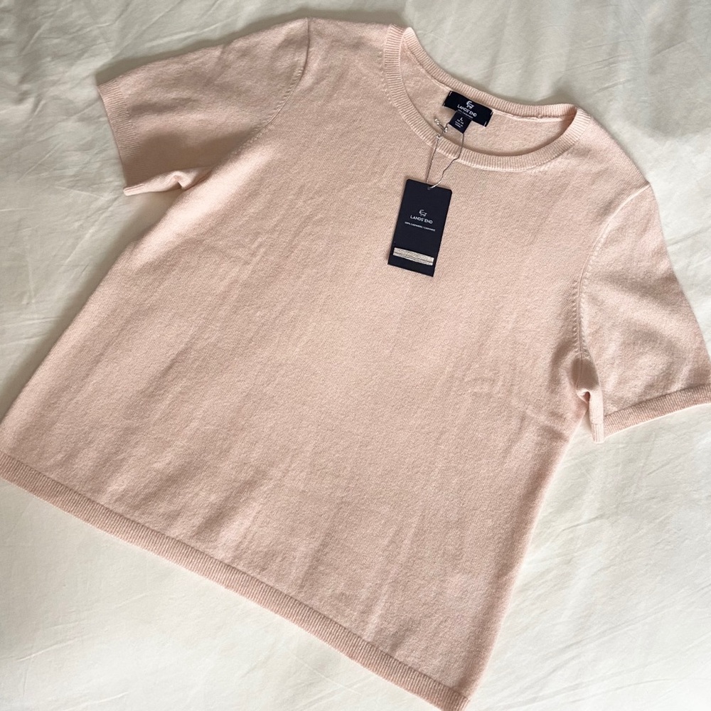 100% Cashmere Short Sleeve Sweater